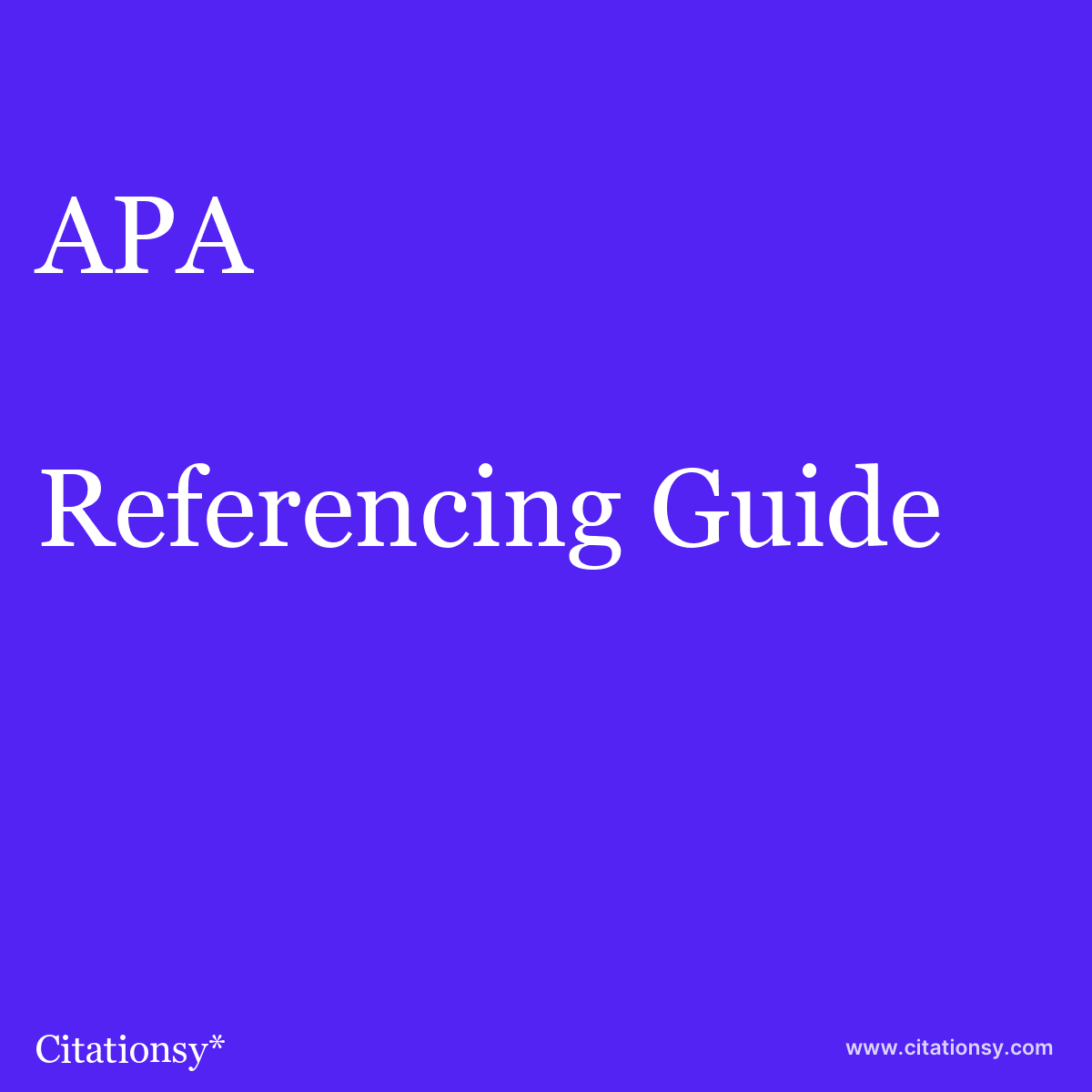 lists in apa format paper