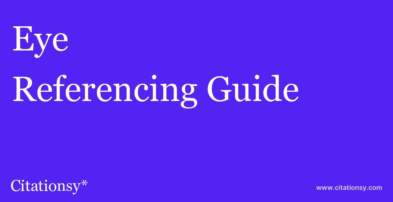 cite Eye  — Referencing Guide