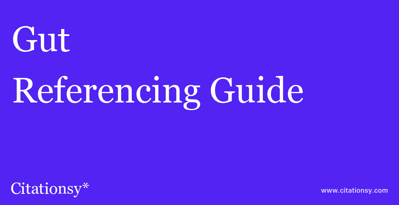 cite Gut  — Referencing Guide