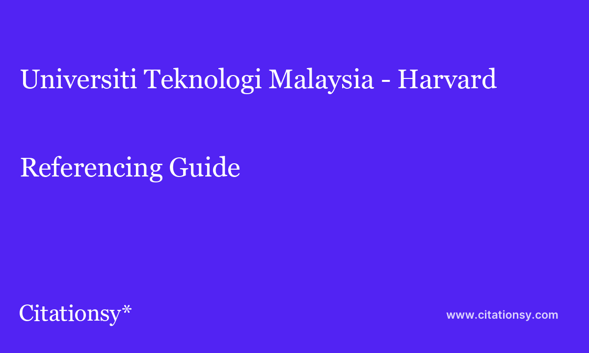 Universiti teknologi malaysia