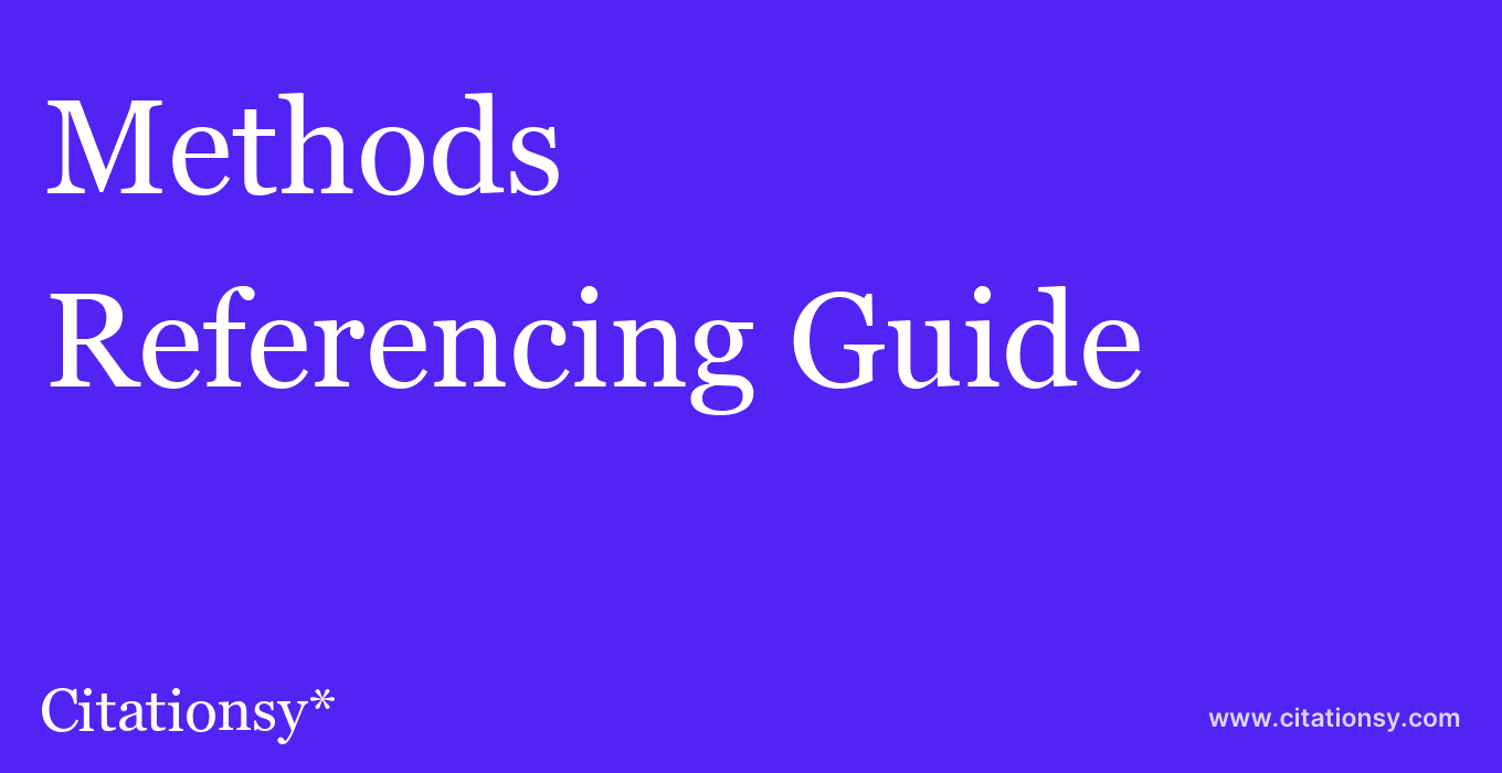 cite Methods  — Referencing Guide